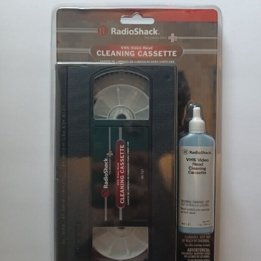 Radio‎ Shack VHS Video Head Cleaning Cassette Solution Tape 44-121 New Sealed